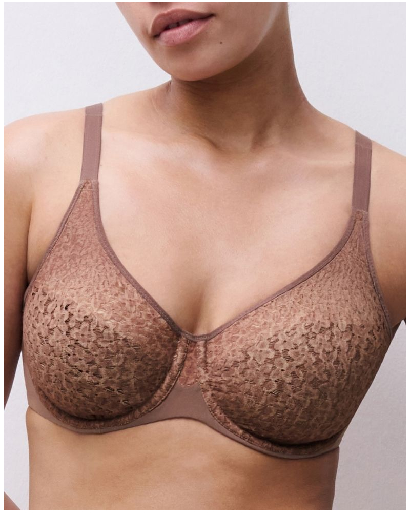 Soutien-gorge enveloppant moulé Chantelle Norah (Brun Sauvage)