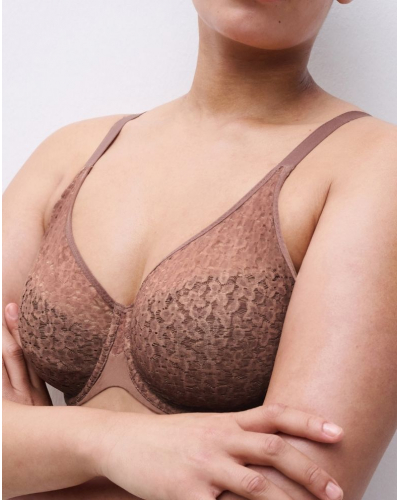 Soutien-gorge enveloppant moulé Chantelle Norah (Brun Sauvage)