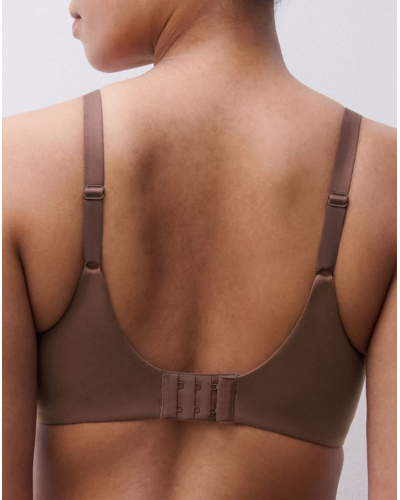 Moulded wrap bra Chantelle Norah (Brun Sauvage)