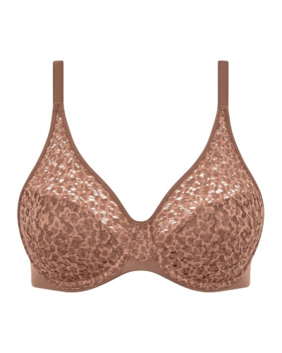 Moulded wrap bra Chantelle Norah (Brun Sauvage)