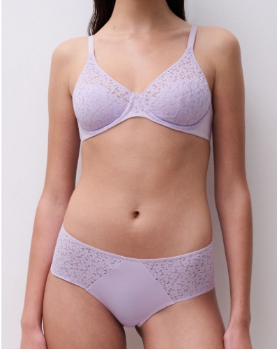 Moulded wrap bra Chantelle Norah (Mauve)