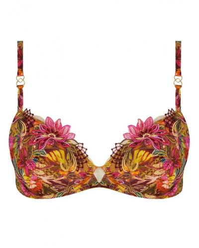 Soutien-gorge coque Lise Charmel Danse des Fleurs (Fushia Vert)