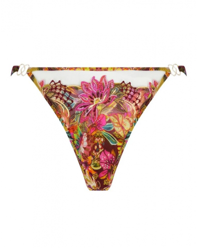 Fantasy thong Lise Charmel Danse des Fleurs (Fushia Vert)
