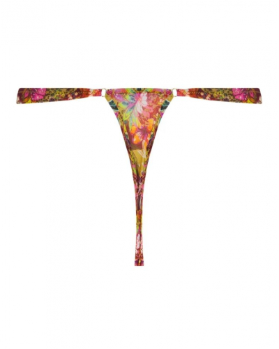 Tanga fantasía Lise Charmel Danse des Fleurs (Fushia Vert)