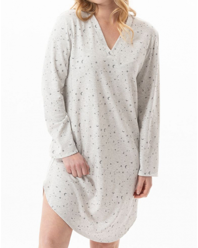 Camisón Le Chat 100% algodón Interlock Luna (Gris Chiné)