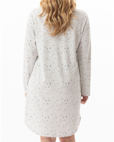 Camisón Le Chat 100% algodón Interlock Luna (Gris Chiné)