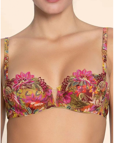 Sujetador corbeille Lise Charmel Danse des Fleurs (Fushia Vert)