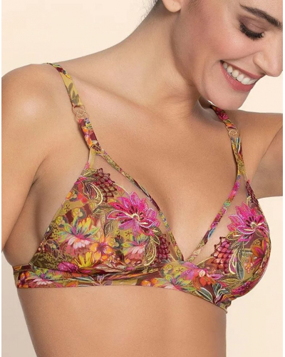 Wireless bra Lise Charmel Danse des Fleurs (Fushia Vert)