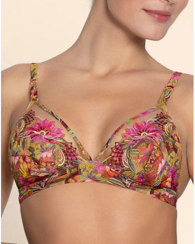 Sujetador sin aros Lise Charmel Danse des Fleurs (Fushia Vert)