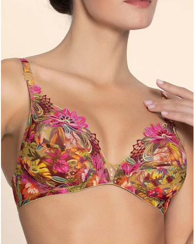 Sujetador glamuroso Lise Charmel Danse des Fleurs (Fushia Vert)