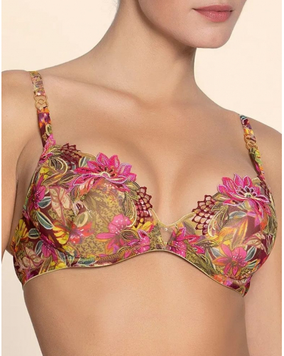 Soutien-gorge coque Lise Charmel Danse des Fleurs (Fushia Vert)