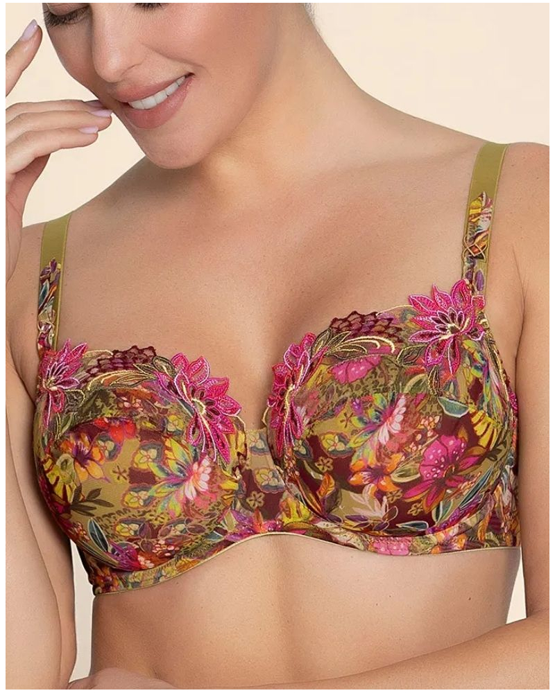 Wellness demi bra Lise Charmel Danse des Fleurs (Fushia Vert)