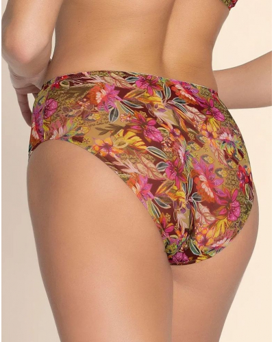 High waist brief Lise Charmel Danse des Fleurs (Fushia Vert)