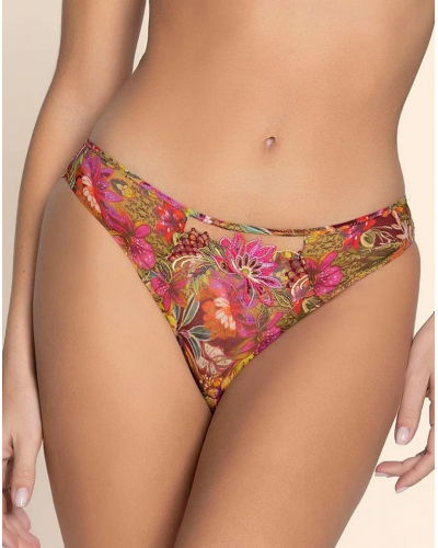 Slip séduction Lise Charmel Danse des Fleurs (Fushia Vert)