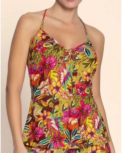 Top Lise Charmel Danse des Fleurs (Fushia Vert)