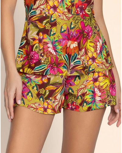 Pantalon corto Lise Charmel Danse des Fleurs (Fushia Vert)