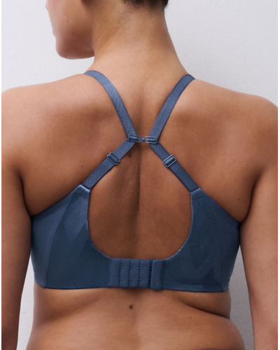 Soutien-gorge armatures enveloppant moulé Chantelle Glaze (Jeans)