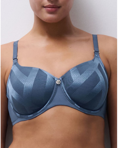 Soutien-gorge armatures enveloppant moulé Chantelle Glaze (Jeans)