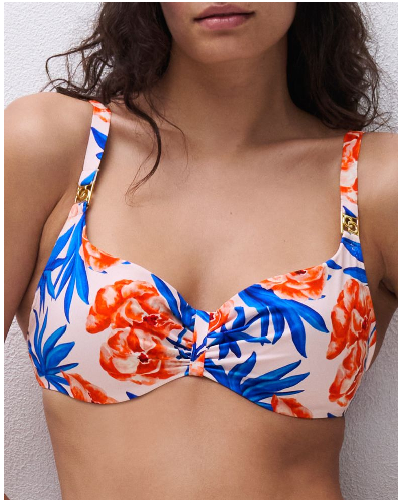 Soutien-gorge de bain armatures enveloppant Chantelle Sauvage (Fleur de Laurier)