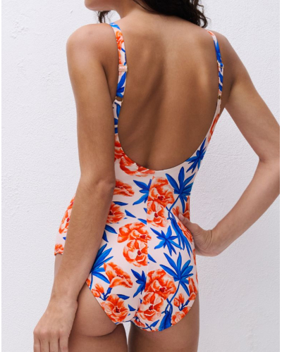 Underwired one-piece swimsuit Chantelle Sauvage (Fleur de Laurier)