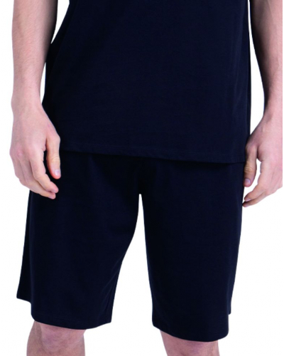 Athena Short 100% Cotton Pajamas Ecopack Vintage (Black)