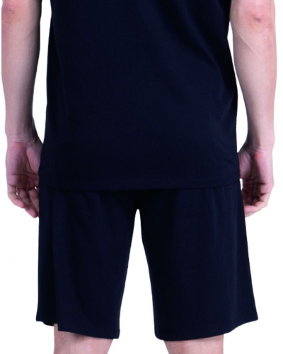 Pijama corto 100% algodón Athena Ecopack Vintage (Negro)