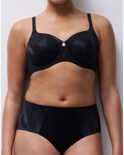 Soutien-gorge armatures enveloppant moulé Chantelle Glaze (Noir)