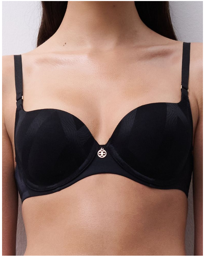 Sujetador con copas envolventes Chantelle Glaze (Negro)