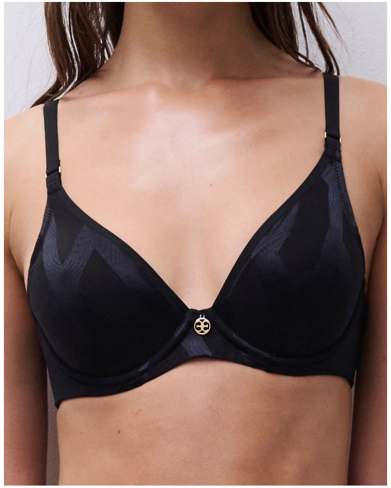 Plunge padded bra Chantelle Glaze (Black)
