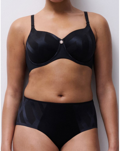 High-waisted knicker Chantelle Glaze (Black)