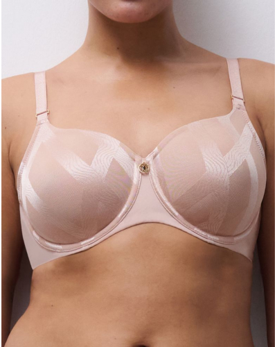 Soutien-gorge armatures enveloppant moulé Chantelle Glaze (Soft Pink)