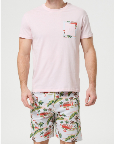 Pijama corto PAUVANNE Jersey de algodón 100% orgánico Arthur (Multicolore)