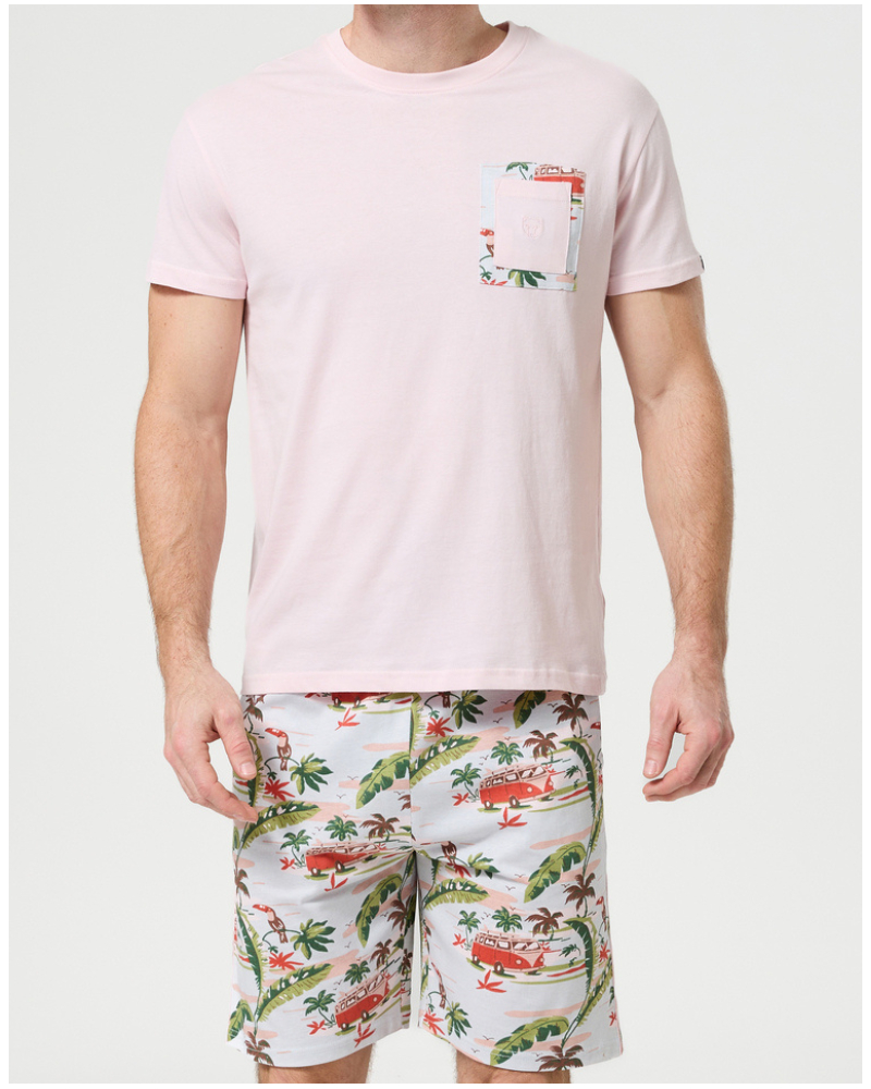 Pijama corto PAUVANNE Jersey de algodón 100% orgánico Arthur (Multicolore)