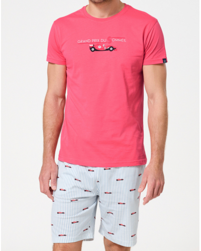 Pyjama court PAUFORME jersey 100% coton bio Arthur (Multicolore)