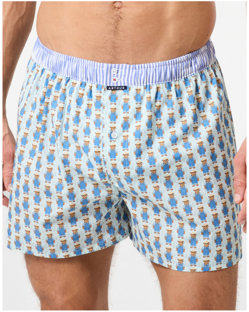 Caleçon à suspensoir 100% coton Arthur 1216 (Multicolore)