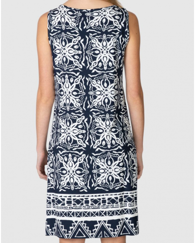Robe de plage sans manche Etoile Massana (Marine)
