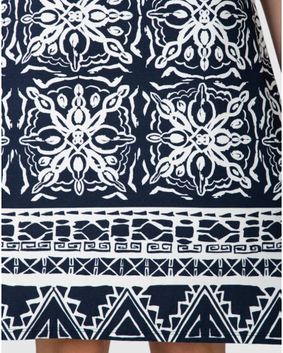 Sleeveless star beach dress Massana (Marine)