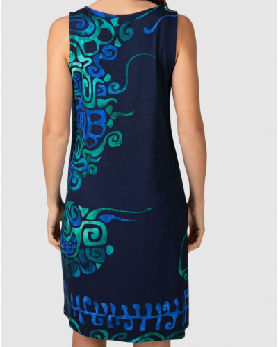 Natural Sea Beach Dress Massana (Blue)