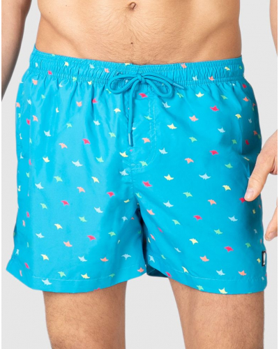 Stingray Print Swim Shorts Massana (Turquoise)