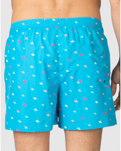 Stingray Print Swim Shorts Massana (Turquoise)