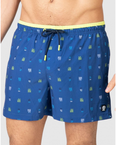 Patterned Swim Shorts Massana (Denim)