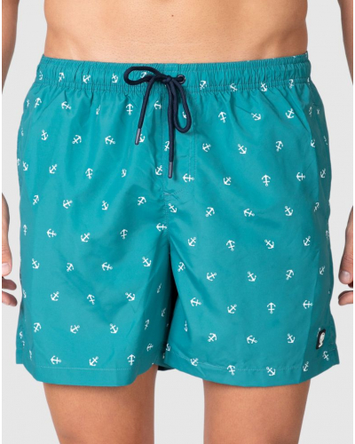 Ink Print Swim Shorts Massana (Green)