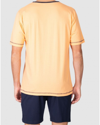 Short Pajama 100% Cotton Arpoador Massana (Orange)