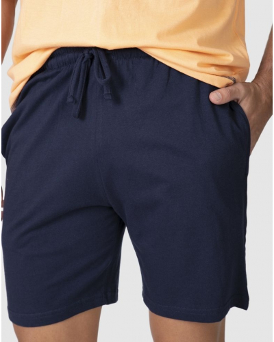 Pyjama court 100% coton Arpoador Massana (Orange)