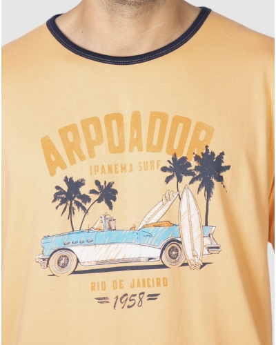 Short Pajama 100% Cotton Arpoador Massana (Orange)