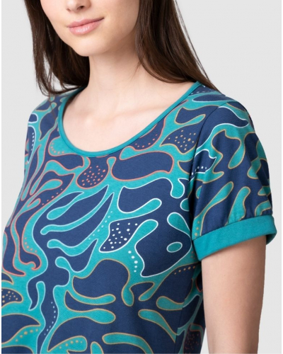 Short pyjamas 100% Cotton Massana (Petrol)