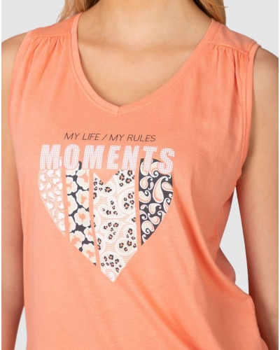 Short pyjama Massana Moments Coton (Coral)