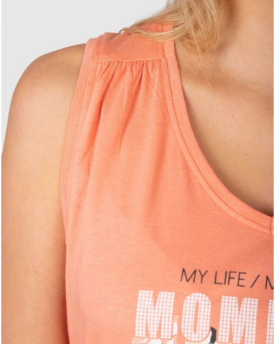 Pyjama court Massana Moments Coton (Coral)