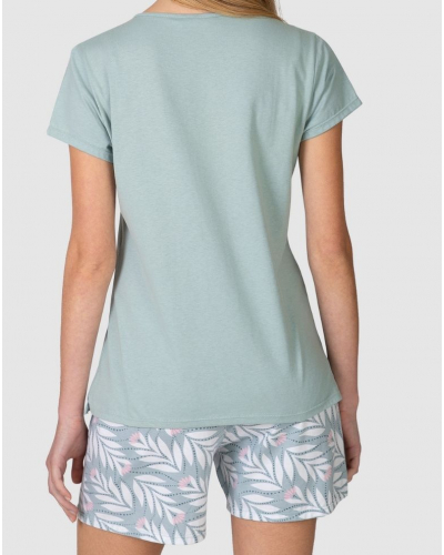 Summer short 100% Cotton pajamas Massana (Kaki)