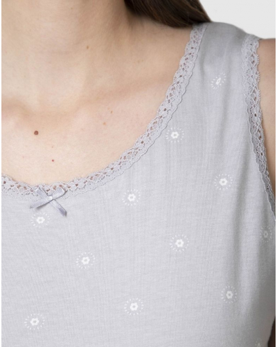 Massana Short Tank Top Cotton Pajama (Grey)